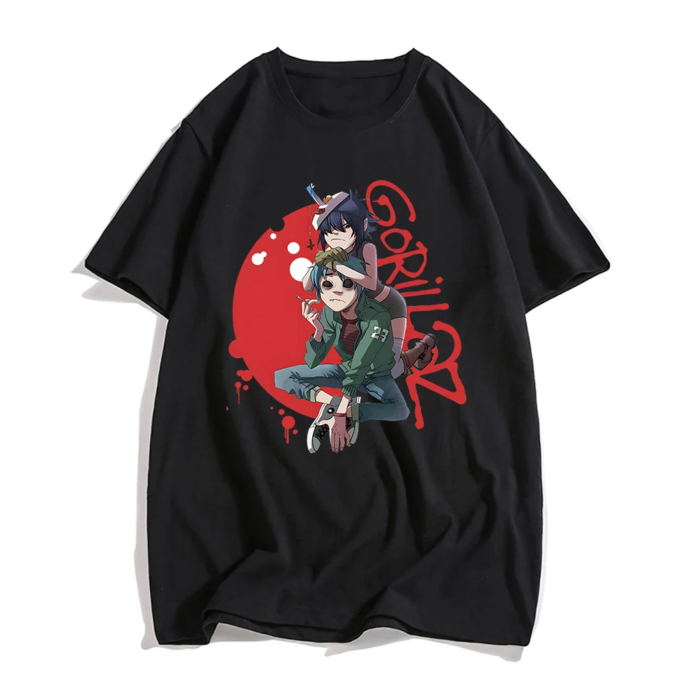 New Gorillaz T-Shirts Fashion Cartoon Music Rock Band Print Streetwear Men Women Oversized Pure Cotton T Shirt Hip Hop Tees Tops 
New Gorillaz T-Shirts Fashion Cartoon Music Rock Band Print Streetwear Men Women Oversized Pure Cotton T Shirt Hip Hop Tees Tops