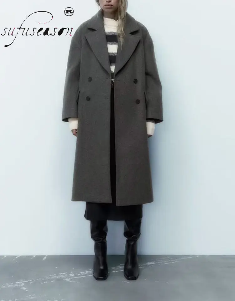 Winter Solid Color Long Profile Women's OVERSIZE Wool Coat Double Breasted Warm Wool Coat ZA Fashion Warm Coat ZA 2022 Jack
Winter Solid Color Long Profile Women's OVERSIZE Wool Coat Double Breasted Warm Wool Coat ZA Fashion Warm Coat ZA 2022 Jack
