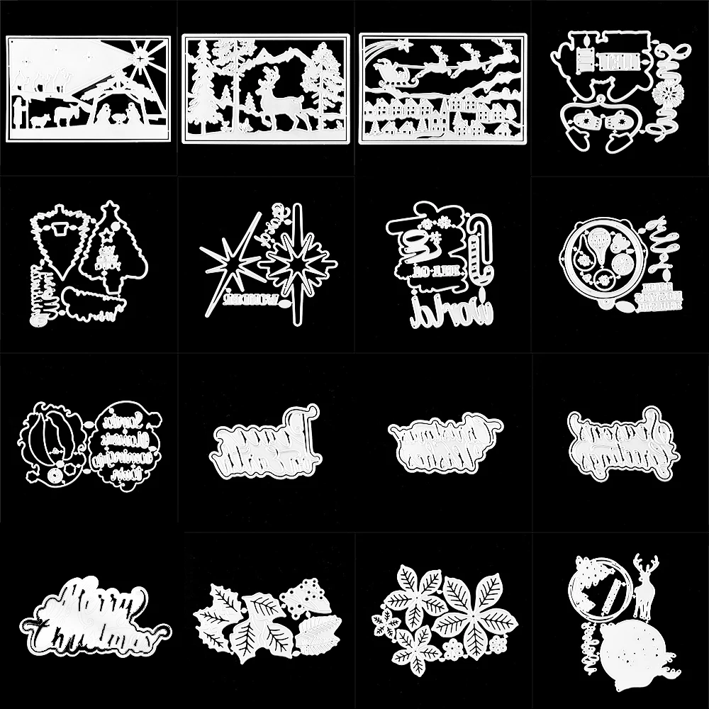 Star Layerable Sentiments Letter Words Outline Cut Dies Nativity Reindeer Christmas Tree Scene Metal Cutting Dies DIY Craft
Star Layerable Sentiments Letter Words Outline Cut Dies Nativity Reindeer Christmas Tree Scene Metal Cutting Dies DIY Craft