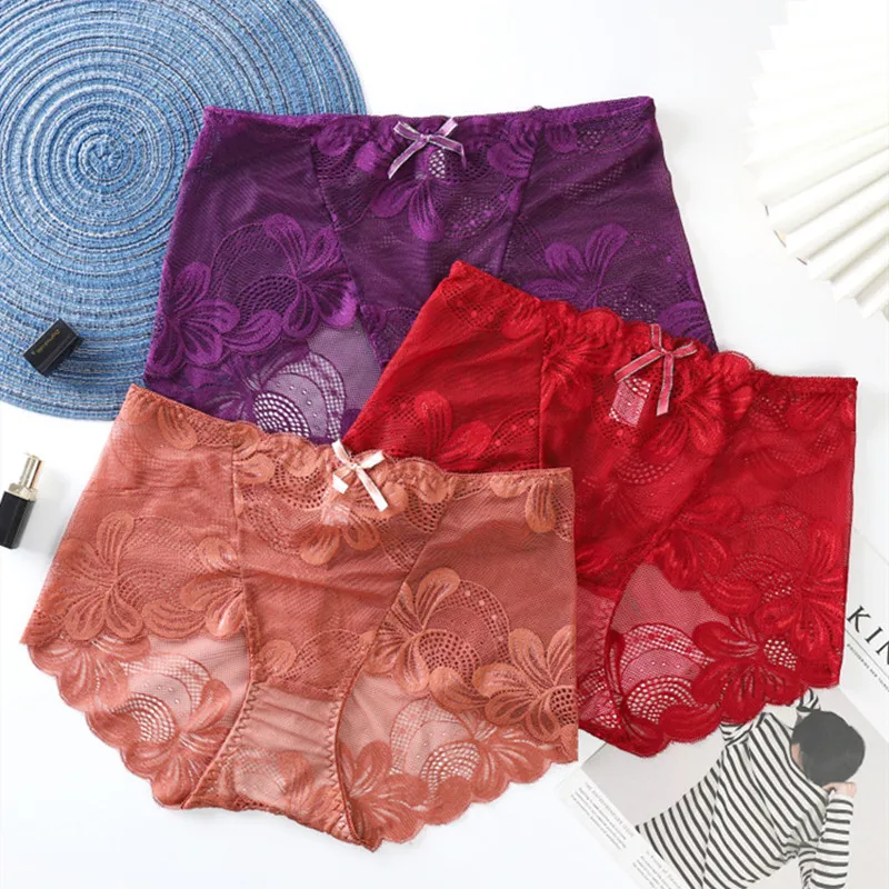 Seamless Lace Panties Sexy Ladies Cotton Crotch Mid-Waist Large Size Underwear Thin Slimming Women Stretch Panties Boyshorts
Seamless Lace Panties Sexy Ladies Cotton Crotch Mid-Waist Large Size Underwear Thin Slimming Women Stretch Panties Boyshorts