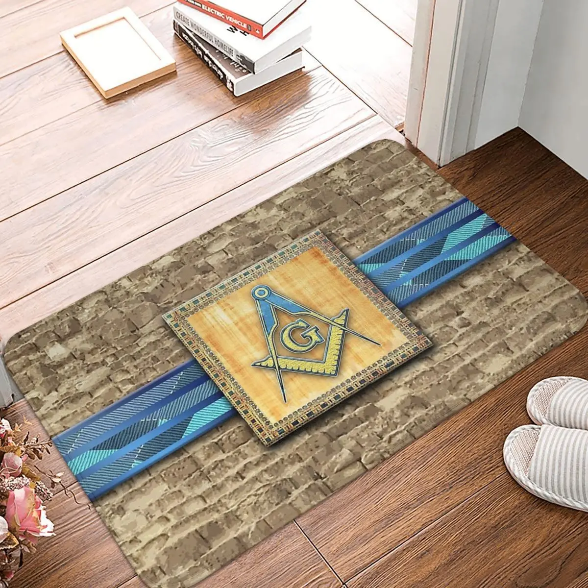 Freemasonry Bedroom Mat Egyptian Pyramid Square Compass Doormat Living Room Carpet Balcony Rug Home Decor
Freemasonry Bedroom Mat Egyptian Pyramid Square Compass Doormat Living Room Carpet Balcony Rug Home Decor