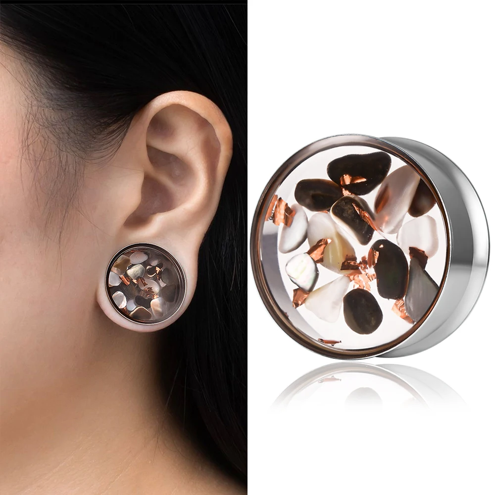 Vankula 2PCS Fashion Ear Plugs Double Flared Tunnel Stainless Steel Stretcher Gauges Bling Bling Expander Body Piercing Jewelry
Vankula 2PCS Fashion Ear Plugs Double Flared Tunnel Stainless Steel Stretcher Gauges Bling Bling Expander Body Piercing Jewelry