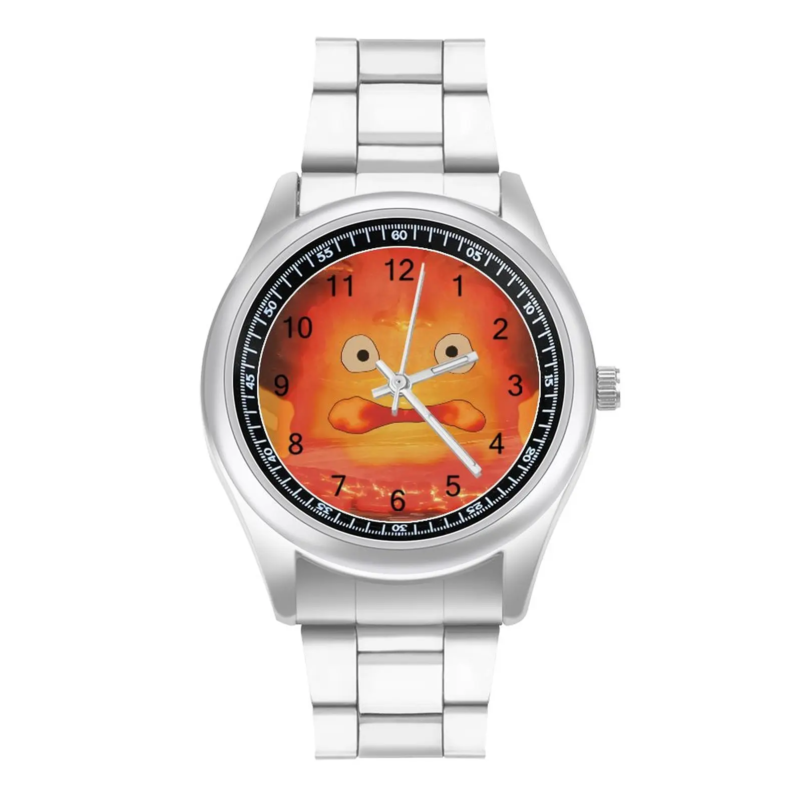 Fire Demon Howls Moving Castle Quartz Watch Calcifer Photo Cute Wrist Watch Steel New Sports Woman Wristwatch
Fire Demon Howls Moving Castle Quartz Watch Calcifer Photo Cute Wrist Watch Steel New Sports Woman Wristwatch