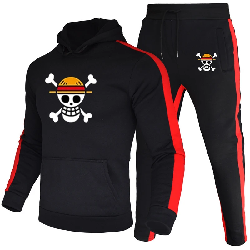Brand New Fashion Luffy Anime One Piece Tracksuits Men Sets Long Sleeve Pullover+Jogging Trousers 2pcs Sets Fitness Running Suit
Brand New Fashion Luffy Anime One Piece Tracksuits Men Sets Long Sleeve Pullover+Jogging Trousers 2pcs Sets Fitness Running Suit