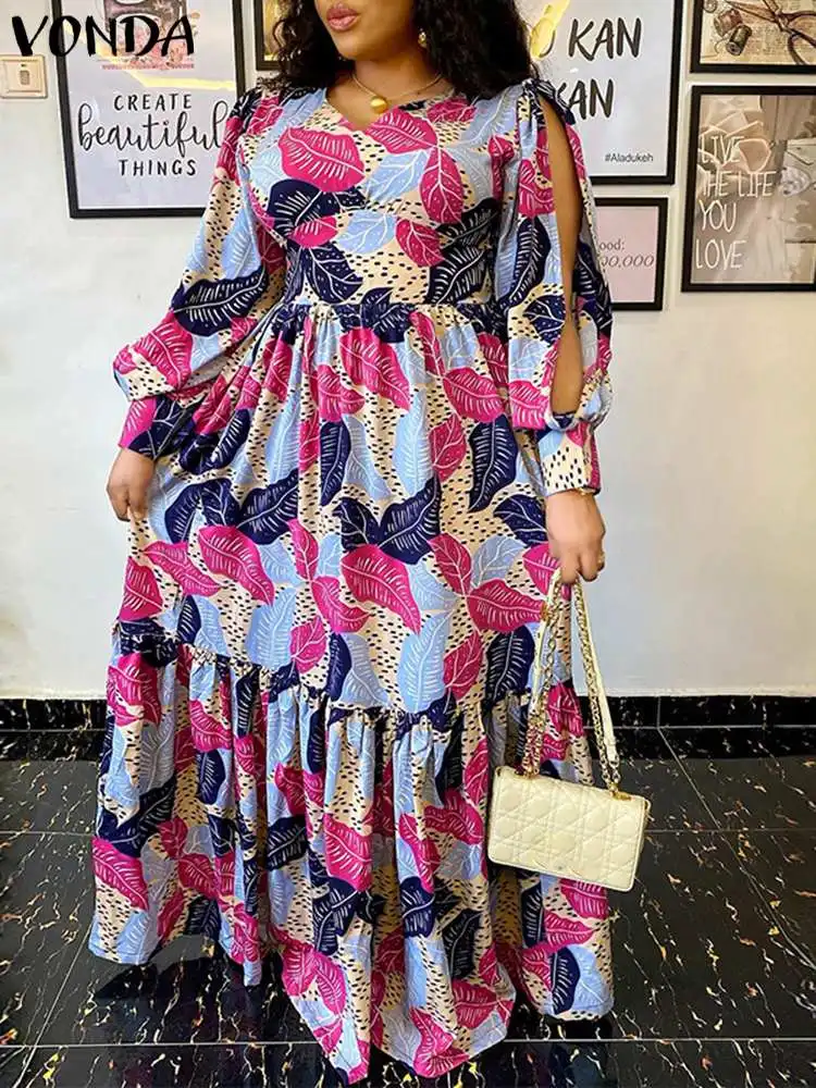 VONDA Vintage Bohemian Pleated Printed Party Long Vestidos Women Vintage Long Sleeve Slit Sundress Casual Robe Summer Maxi Dress
VONDA Vintage Bohemian Pleated Printed Party Long Vestidos Women Vintage Long Sleeve Slit Sundress Casual Robe Summer Maxi Dress
