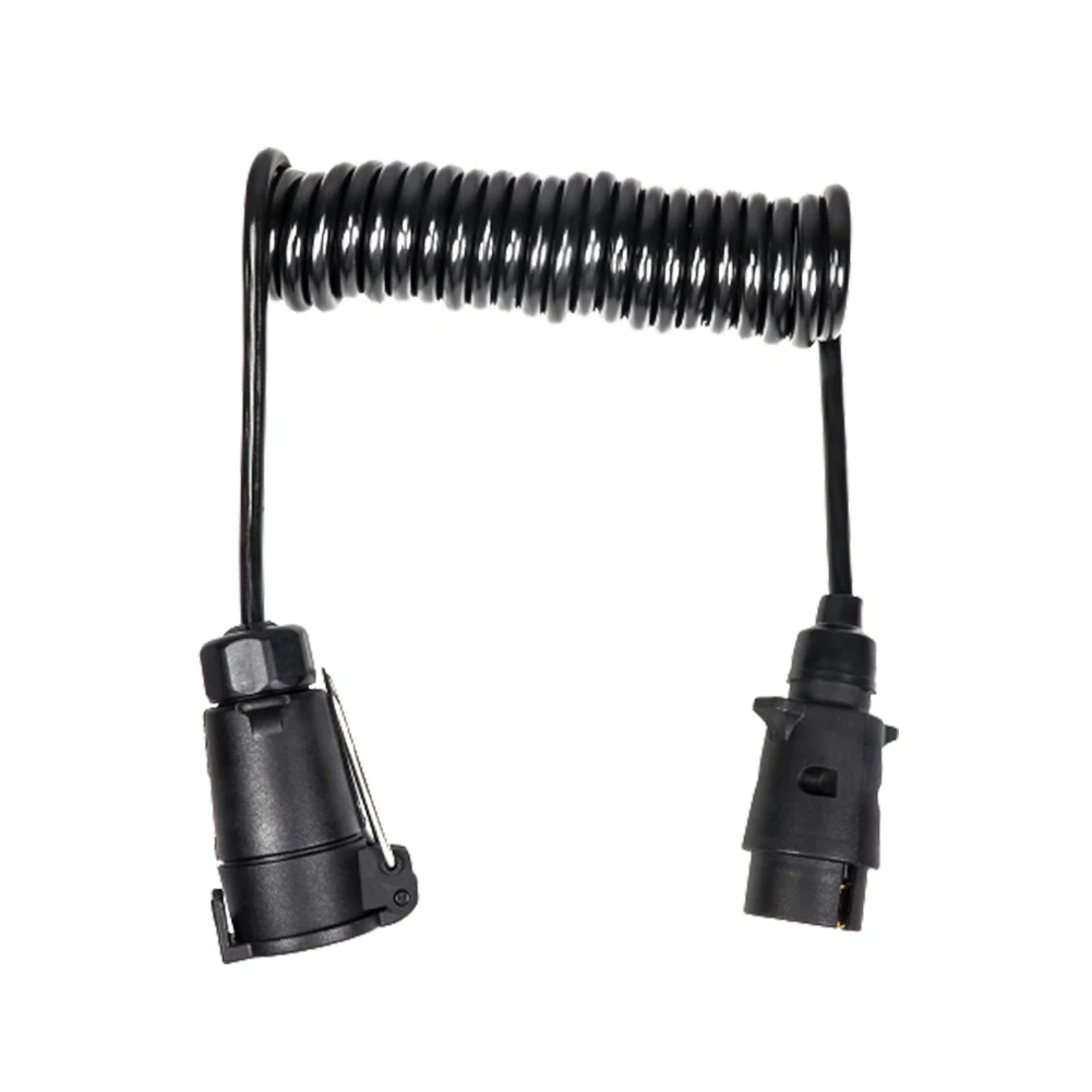 7 Pin Spiral Round Extension Socket Connector Audio With Plug Trailer Wiring Towing Truck Accessories Caravan Car Spring Cable
7 Pin Spiral Round Extension Socket Connector Audio With Plug Trailer Wiring Towing Truck Accessories Caravan Car Spring Cable