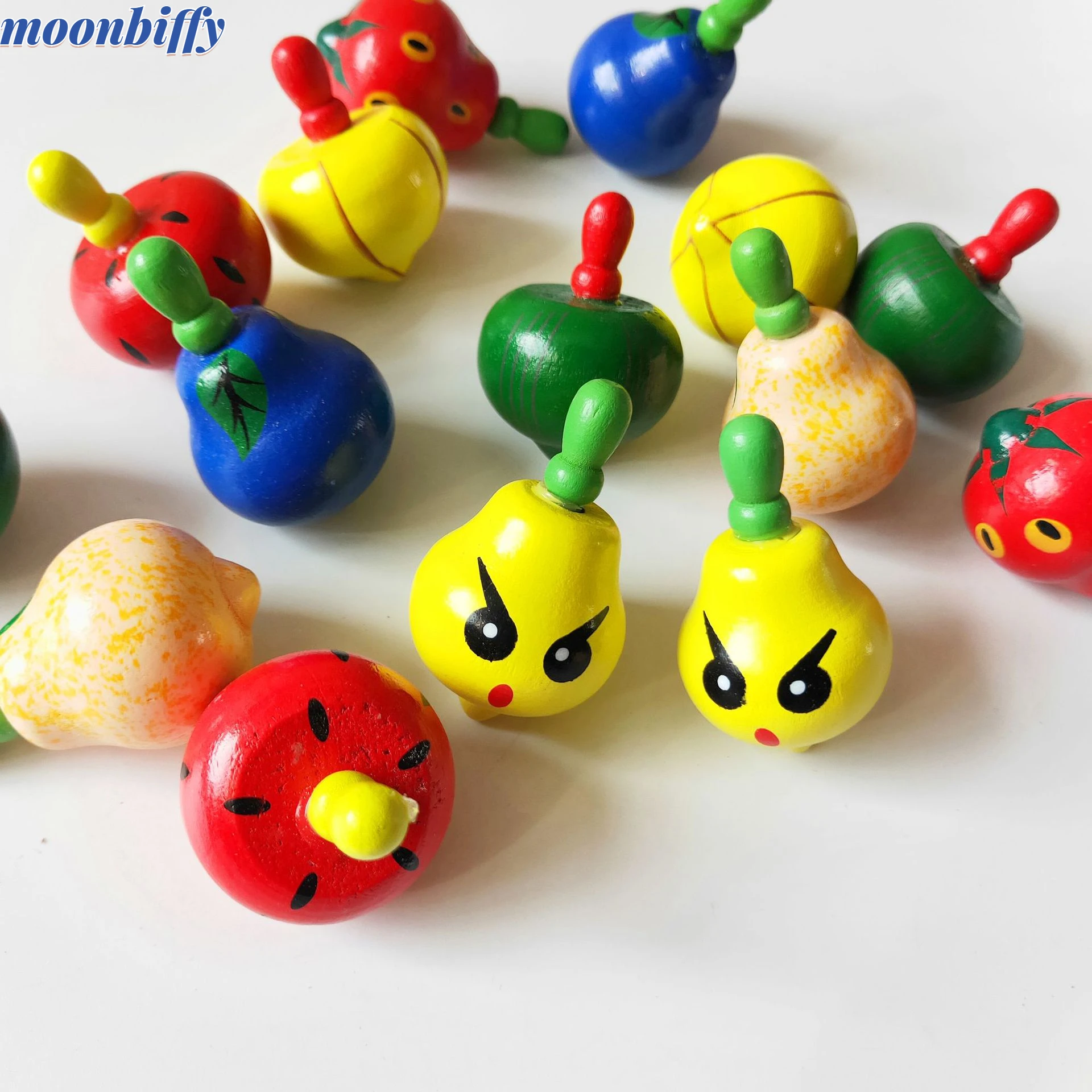 10Pcs 3D Mini Colored Fruits Wooden Gyro for Children Relief Stress Desktop Spinning Top Toys Birthday Gifts
10Pcs 3D Mini Colored Fruits Wooden Gyro for Children Relief Stress Desktop Spinning Top Toys Birthday Gifts