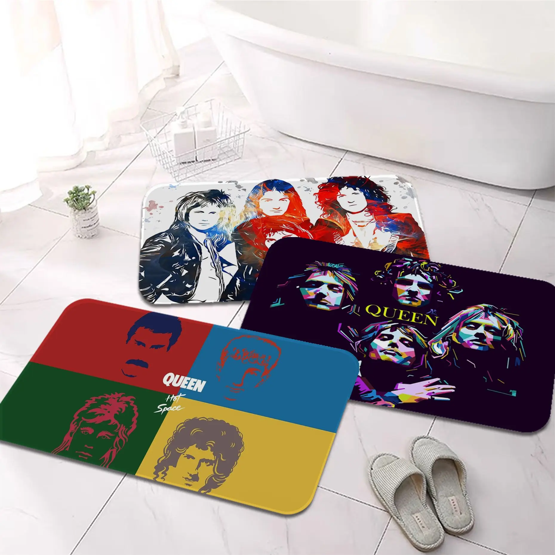 Queen Band Freddie Mercury Bath Mat Washable Non-Slip Living Room Sofa Chairs Area Mat Kitchen Welcome Rug
Queen Band Freddie Mercury Bath Mat Washable Non-Slip Living Room Sofa Chairs Area Mat Kitchen Welcome Rug