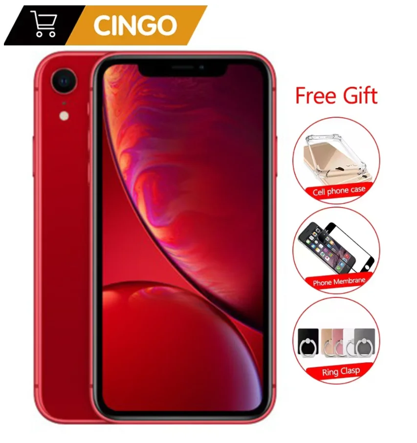 

Original second-hand mobile phone Apple iPhone XR Face ID 6.1 "3G RAM 64GB / 128GB / 256GB ROM 4G Lte Apple Smartphone NFC