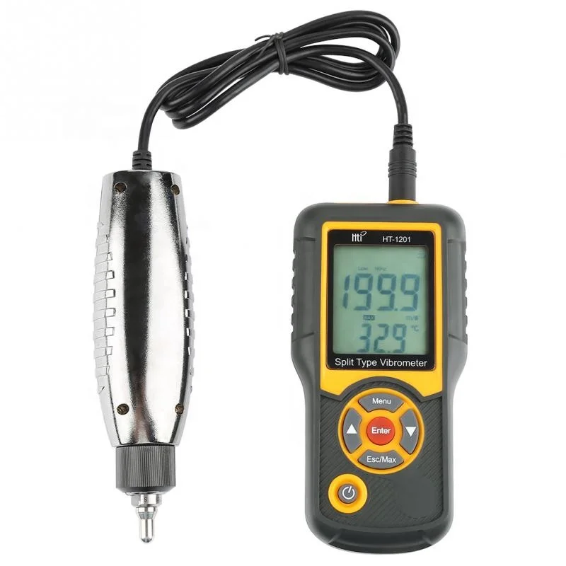 HT-1201 Portable LCD Vibration Analyzer Tester Meter Vibrometer Gauge Tester Analyzer 0.1-199.9m/s Vibration Tester Analyzer
HT-1201 Portable LCD Vibration Analyzer Tester Meter Vibrometer Gauge Tester Analyzer 0.1-199.9m/s Vibration Tester Analyzer