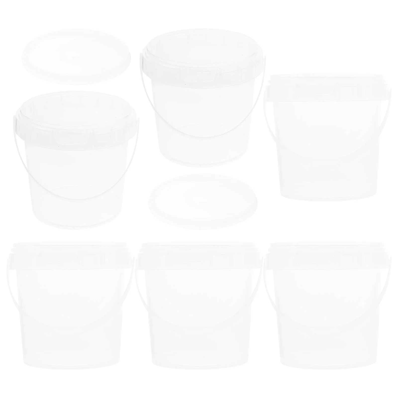 6 Pcs Ice Buckets Lid Toy Container Milk Tea Plastic Home Storage Portable Cream
6 Pcs Ice Buckets Lid Toy Container Milk Tea Plastic Home Storage Portable Cream