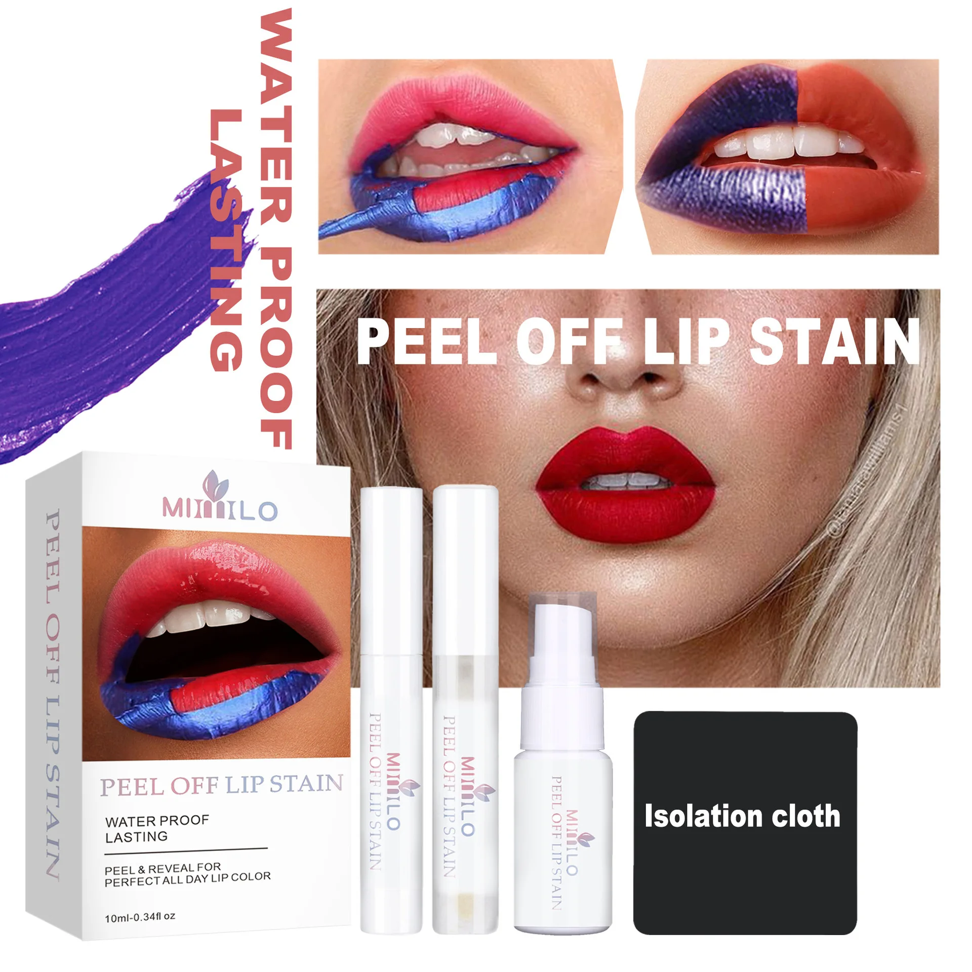 Wonder Liquid Blading Peel & Reveal Lip Color Kit Amazing Peel Off Liquid Lipstick Long Lasting Tear Off Lip Gloss Lip Stain Kit
Wonder Liquid Blading Peel & Reveal Lip Color Kit Amazing Peel Off Liquid Lipstick Long Lasting Tear Off Lip Gloss Lip Stain Kit