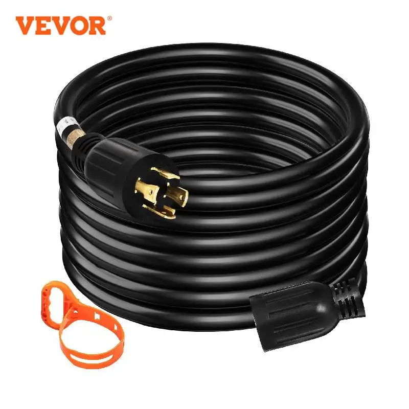 VEVOR Heavy Duty Generator Extension Cord 20FT 40FT 50FT 30Amp Weatherproof Emergency Twist & Lock SJTW Power Cable for Outdoor
VEVOR Heavy Duty Generator Extension Cord 20FT 40FT 50FT 30Amp Weatherproof Emergency Twist & Lock SJTW Power Cable for Outdoor
