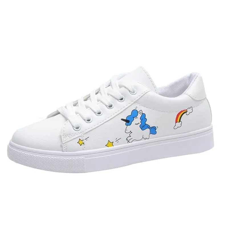 Cartoon Women's Shoes Flat Bottom Lace Up Korean Student Low Top Round Head Anti-skid Casual Shoes
Cartoon Women's Shoes Flat Bottom Lace Up Korean Student Low Top Round Head Anti-skid Casual Shoes