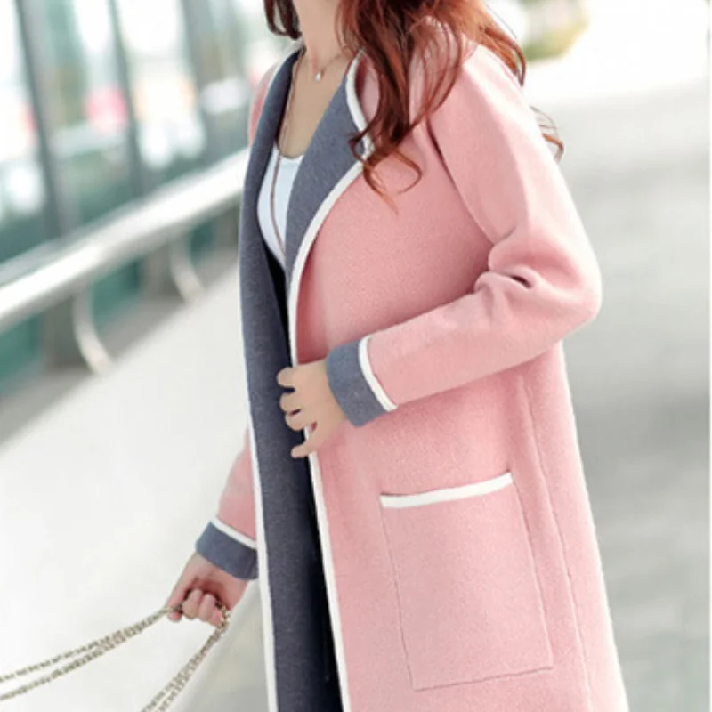 Spring Autumn Knitted Female Cardigan Korean Jacket Casual Coats Fashion Medium Length Women Long Sleeve Sweaters Ladies Tops
Spring Autumn Knitted Female Cardigan Korean Jacket Casual Coats Fashion Medium Length Women Long Sleeve Sweaters Ladies Tops