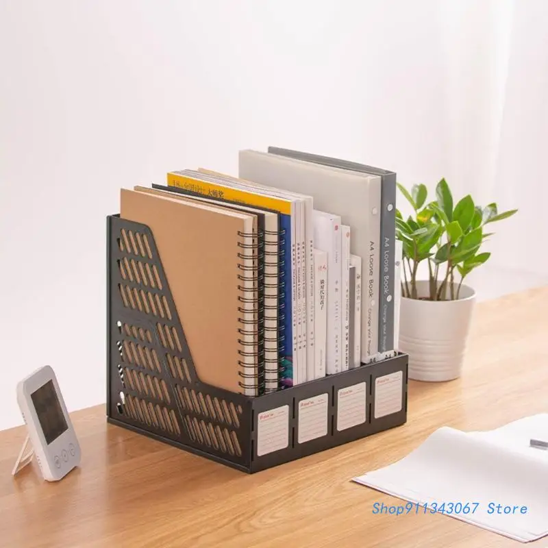 Magazine File Holder Desk Organizer Document Folder with 4 Vertical Compartments Drop shipping
Magazine File Holder Desk Organizer Document Folder with 4 Vertical Compartments Drop shipping