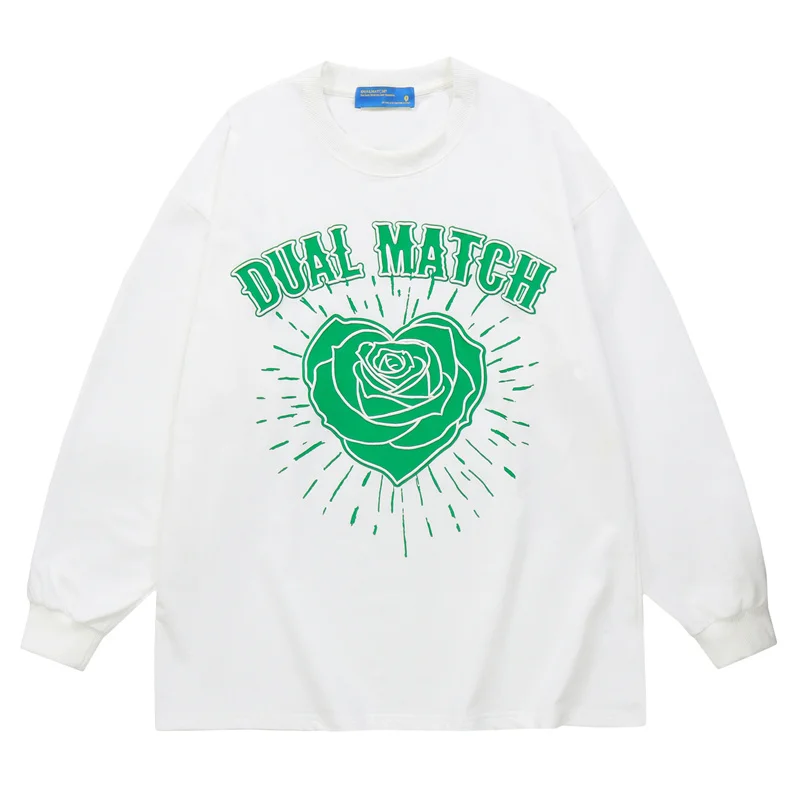2022 Harajuku Oversized T Shirt Letter Rose Printed Hip Hop Cotton Streetwear Men Fashion Casual Couple Long Sleeve T-shirts
2022 Harajuku Oversized T Shirt Letter Rose Printed Hip Hop Cotton Streetwear Men Fashion Casual Couple Long Sleeve T-shirts