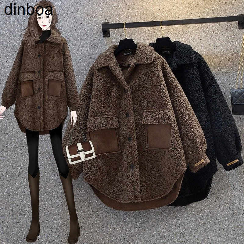 Autumn Winter Women's Clothing Faux Cashmere Jacket Coat Warm Free Shipping Plus Size Lamb Wool Coat Wholesale Womens Fur Jacket
Autumn Winter Women's Clothing Faux Cashmere Jacket Coat Warm Free Shipping Plus Size Lamb Wool Coat Wholesale Womens Fur Jacket