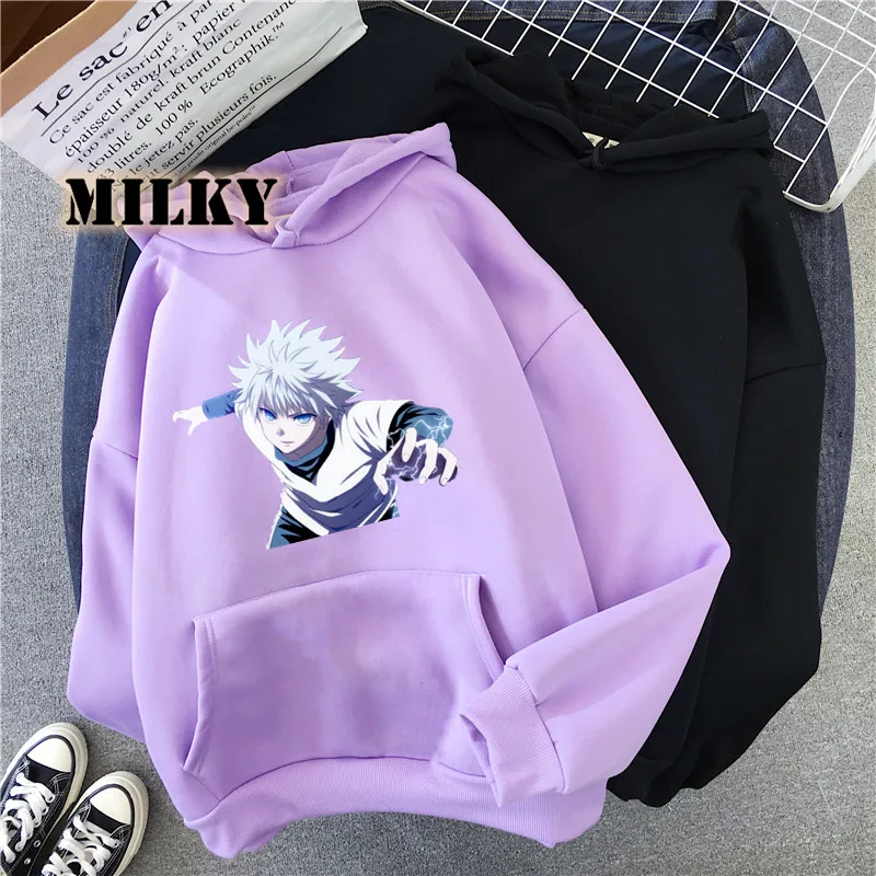 White Tops Sweatshirts Killua Zoldyck Anime Hoodies Hoody Kawaii Hunter X Hunter Hoodies Manga Couples Clothes Sweatshirt
White Tops Sweatshirts Killua Zoldyck Anime Hoodies Hoody Kawaii Hunter X Hunter Hoodies Manga Couples Clothes Sweatshirt