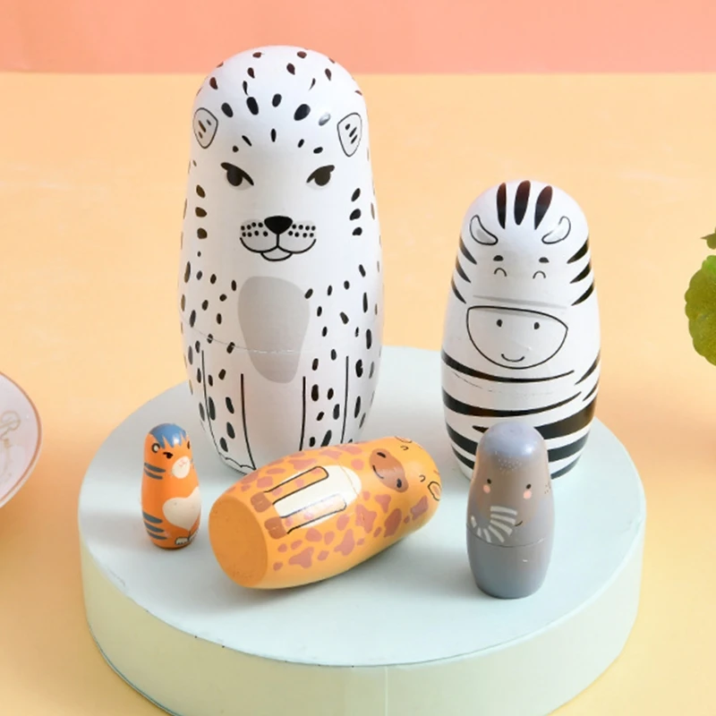 2022 New 5 Pieces Matryoshka Wooden Leopard Doll Table Play Toy Brain Game Portable Table Game Creative Easter Holiday Gift 
2022 New 5 Pieces Matryoshka Wooden Leopard Doll Table Play Toy Brain Game Portable Table Game Creative Easter Holiday Gift