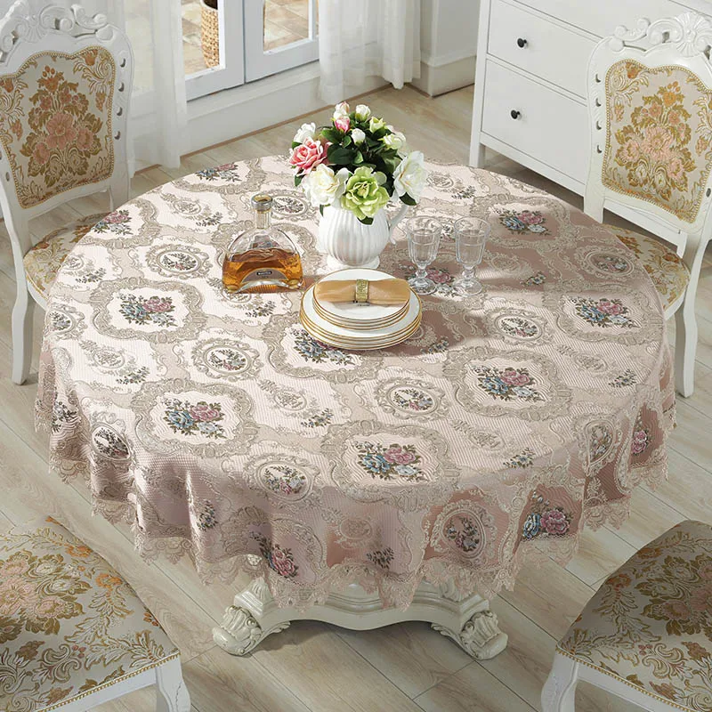 European Round Table Cloth High-end Lace Embroidered Table Cover Seat Cushion Home Decoration Cover Cloth Chair Cover Set
European Round Table Cloth High-end Lace Embroidered Table Cover Seat Cushion Home Decoration Cover Cloth Chair Cover Set