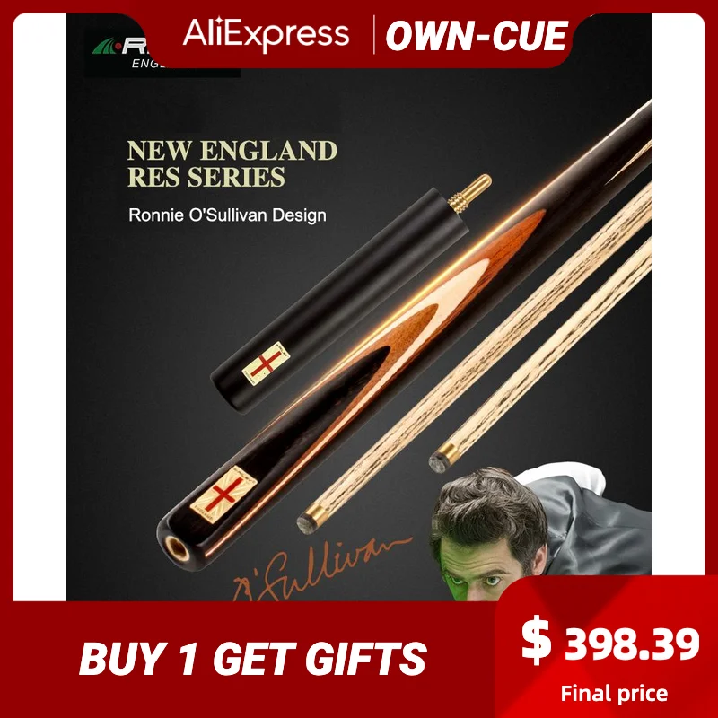 RILEY RES 601 Snooker Cue 9.5mm Deer Master Tip with Extension Professional One Piece Cue Rared Litchi Inlaid Ebony Technologia
RILEY RES 601 Snooker Cue 9.5mm Deer Master Tip with Extension Professional One Piece Cue Rared Litchi Inlaid Ebony Technologia