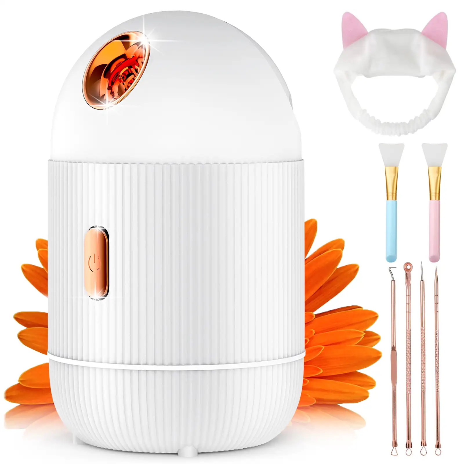 Facial Steamer,Winter moisturizing deep cleansing and firming skin, 180ml Warm Nano Ionic face steamer Unclogs Pores Moisturizi
Facial Steamer,Winter moisturizing deep cleansing and firming skin, 180ml Warm Nano Ionic face steamer Unclogs Pores Moisturizi