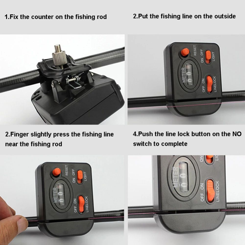 Fishing Line Counter Clip On Rod Meter Gauge Mechanical Manual Counting Built-in Battery Fishing Line Length Counter Fish Tackle
Fishing Line Counter Clip On Rod Meter Gauge Mechanical Manual Counting Built-in Battery Fishing Line Length Counter Fish Tackle