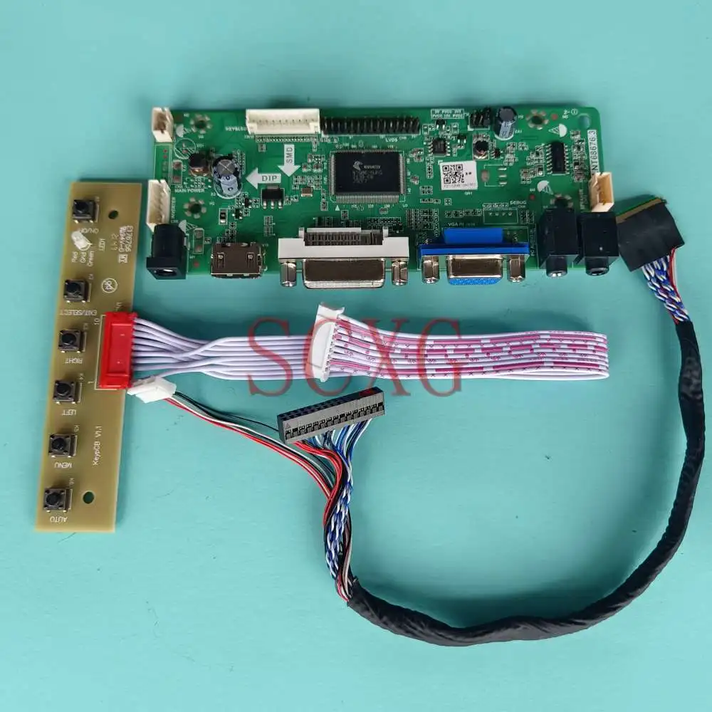 DIY Kit Fit N173FGE-L21 Laptops Panel 60Hz 40 Pin LVDS DVI VGA HDMI-Compatible 17.3" 1600*900 LCD Monitor Controller Board
DIY Kit Fit N173FGE-L21 Laptops Panel 60Hz 40 Pin LVDS DVI VGA HDMI-Compatible 17.3" 1600*900 LCD Monitor Controller Board