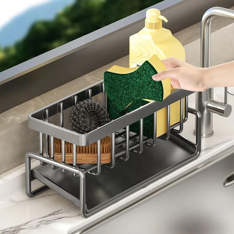 Self-draining Sink Shelf Stainless Steel Kitchen Sink Drain Rack Soap Sponge Holder Kitchen Sink Organizer Kitchen Storage Rack
Self-draining Sink Shelf Stainless Steel Kitchen Sink Drain Rack Soap Sponge Holder Kitchen Sink Organizer Kitchen Storage Rack