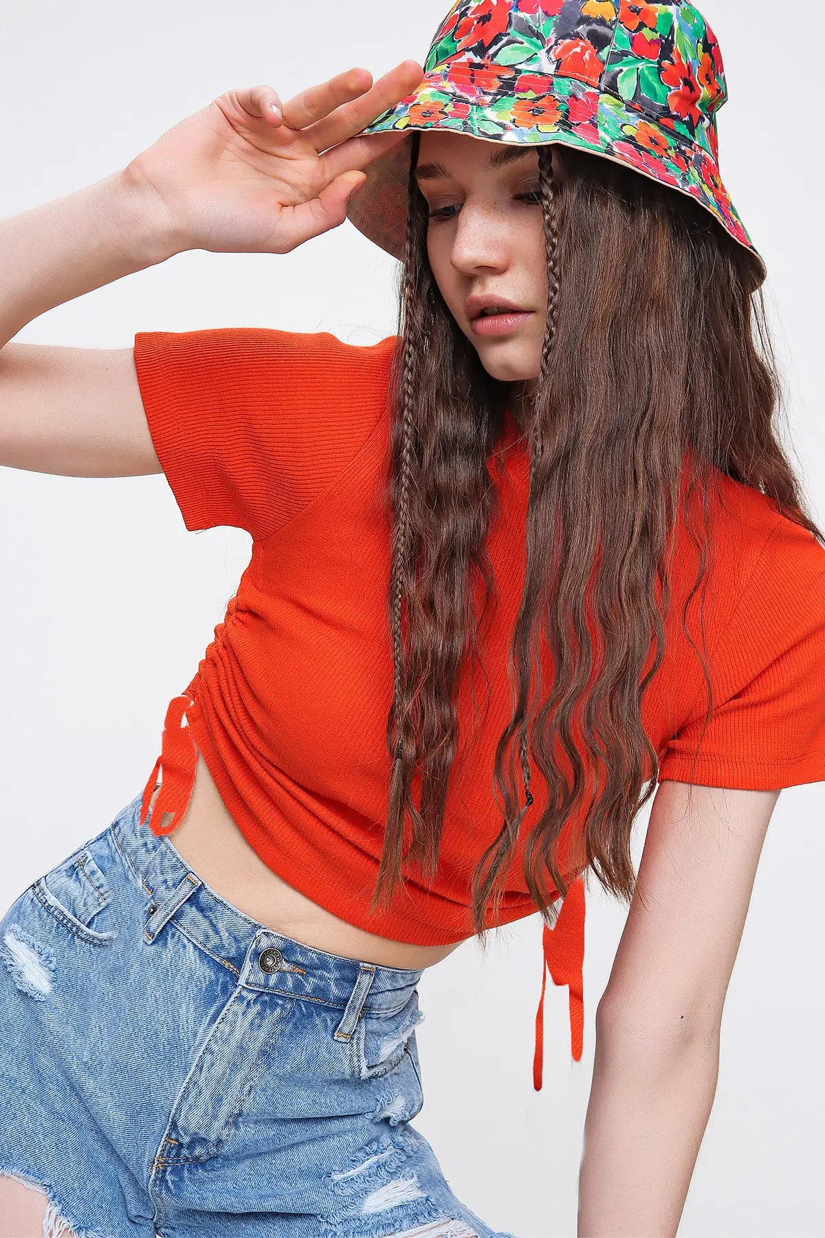 Women Tile As Shirred Camisole Blouse Attractive, Vibrant Color, long-Short Flexible Standard Daily and Special Design Cotton
Women Tile As Shirred Camisole Blouse Attractive, Vibrant Color, long-Short Flexible Standard Daily and Special Design Cotton