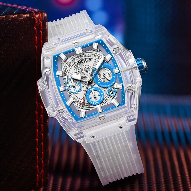 Fashion New Transparent Case Multifunctional Luminous Waterproof Men's Watch Women's Explosive Watches
Fashion New Transparent Case Multifunctional Luminous Waterproof Men's Watch Women's Explosive Watches