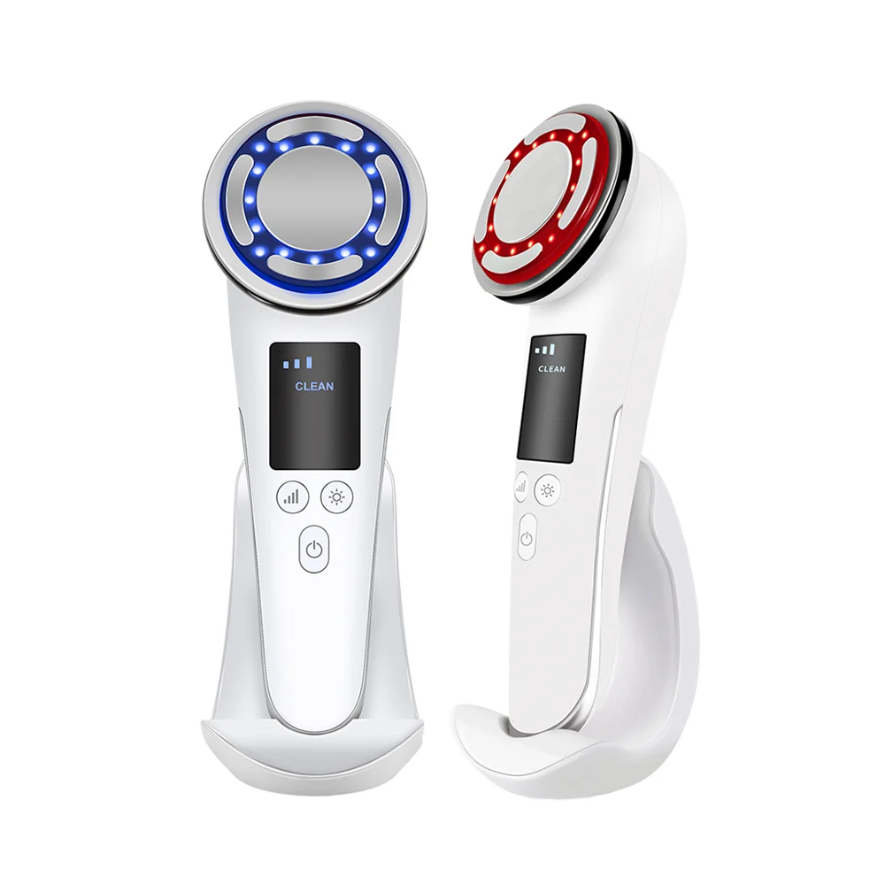 Facial Rejuvenation Pulse Massager NEW Hot Cold EMS Face Lifting Skin Tightening Warm Clean Red Light LED Beauty Tools
Facial Rejuvenation Pulse Massager NEW Hot Cold EMS Face Lifting Skin Tightening Warm Clean Red Light LED Beauty Tools