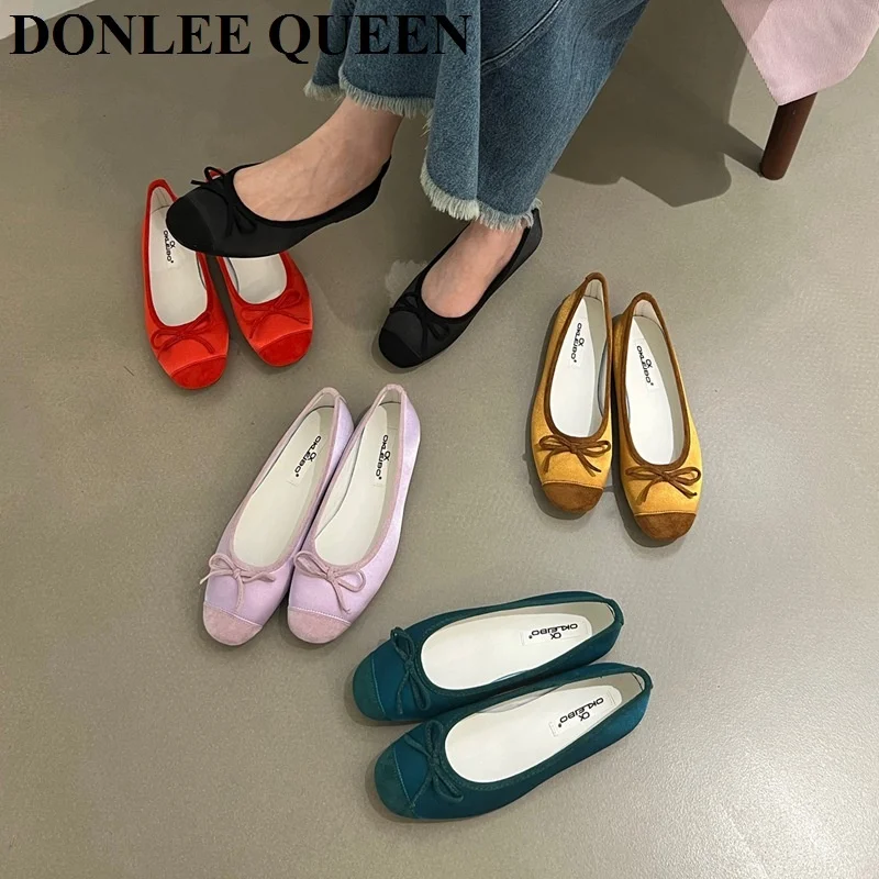 2023 New Spring Shoes Classic Bow Knot Flats Slip On Casual Shoes Women Boat Ballet Flat Ballerinas Soft Moccasins Female Mujer
2023 New Spring Shoes Classic Bow Knot Flats Slip On Casual Shoes Women Boat Ballet Flat Ballerinas Soft Moccasins Female Mujer