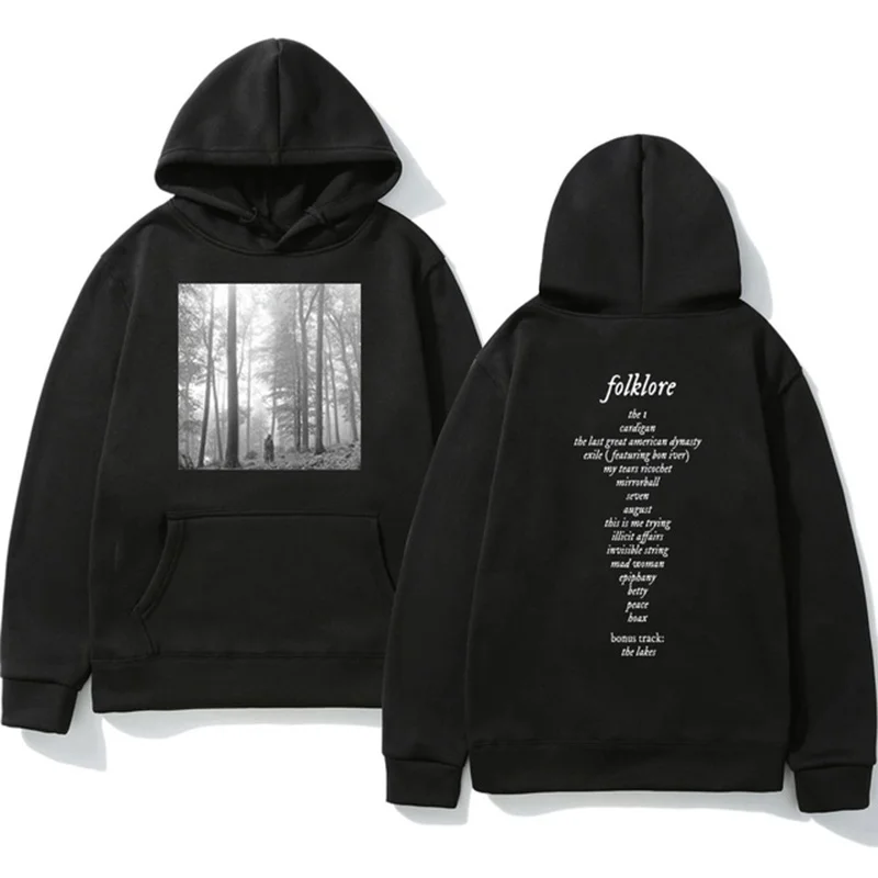 Taylor Music Album Folklore Print Hooded Sweatshirt Fall Winter Pullover Hip-Hop Harajuku Vintage Men Casual Oversized Hoodies
Taylor Music Album Folklore Print Hooded Sweatshirt Fall Winter Pullover Hip-Hop Harajuku Vintage Men Casual Oversized Hoodies