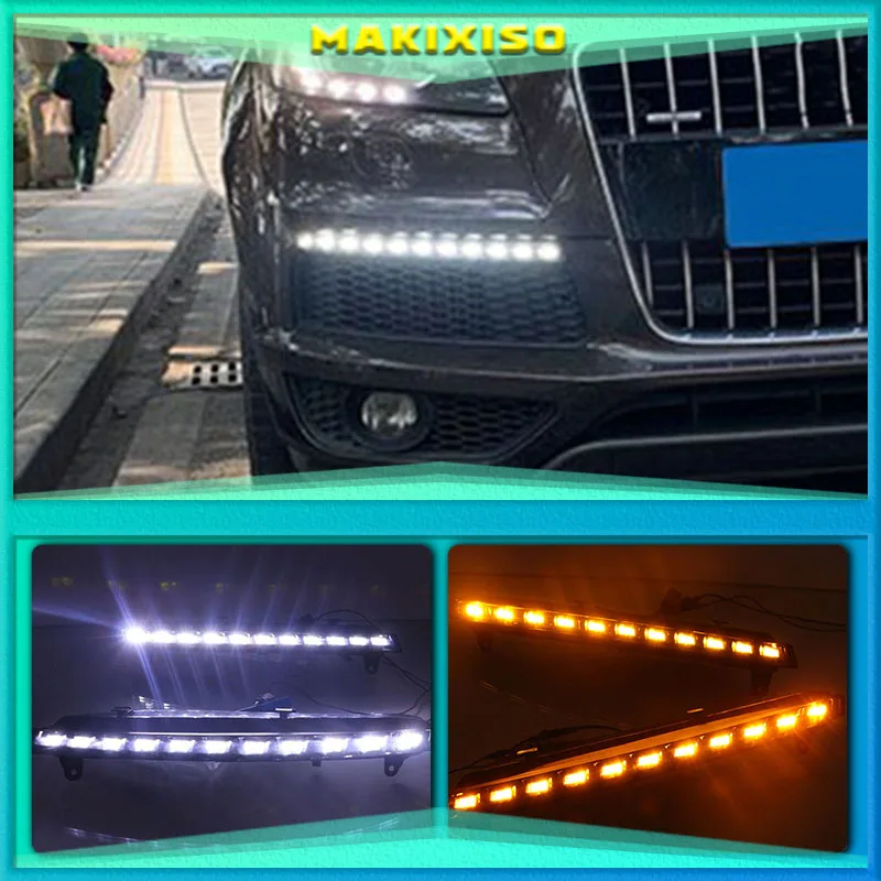 2 шт. для Audi Q7 2010 - 2015 динамический желтый сигнал поворота функция автомобиля DRL водонепроницаемый 12 В светодиодные дневные ходовые огни прот...
2 шт. для Audi Q7 2010 - 2015 динамический желтый сигнал поворота функция автомобиля DRL водонепроницаемый 12 В светодиодные дневные ходовые огни прот...