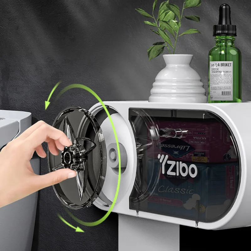 Creative Toilet Paper Holder Bathroom Dispenser Storage Box Toilet Roll Holder Portable Plastic Waterproof Tissue Box 
Creative Toilet Paper Holder Bathroom Dispenser Storage Box Toilet Roll Holder Portable Plastic Waterproof Tissue Box