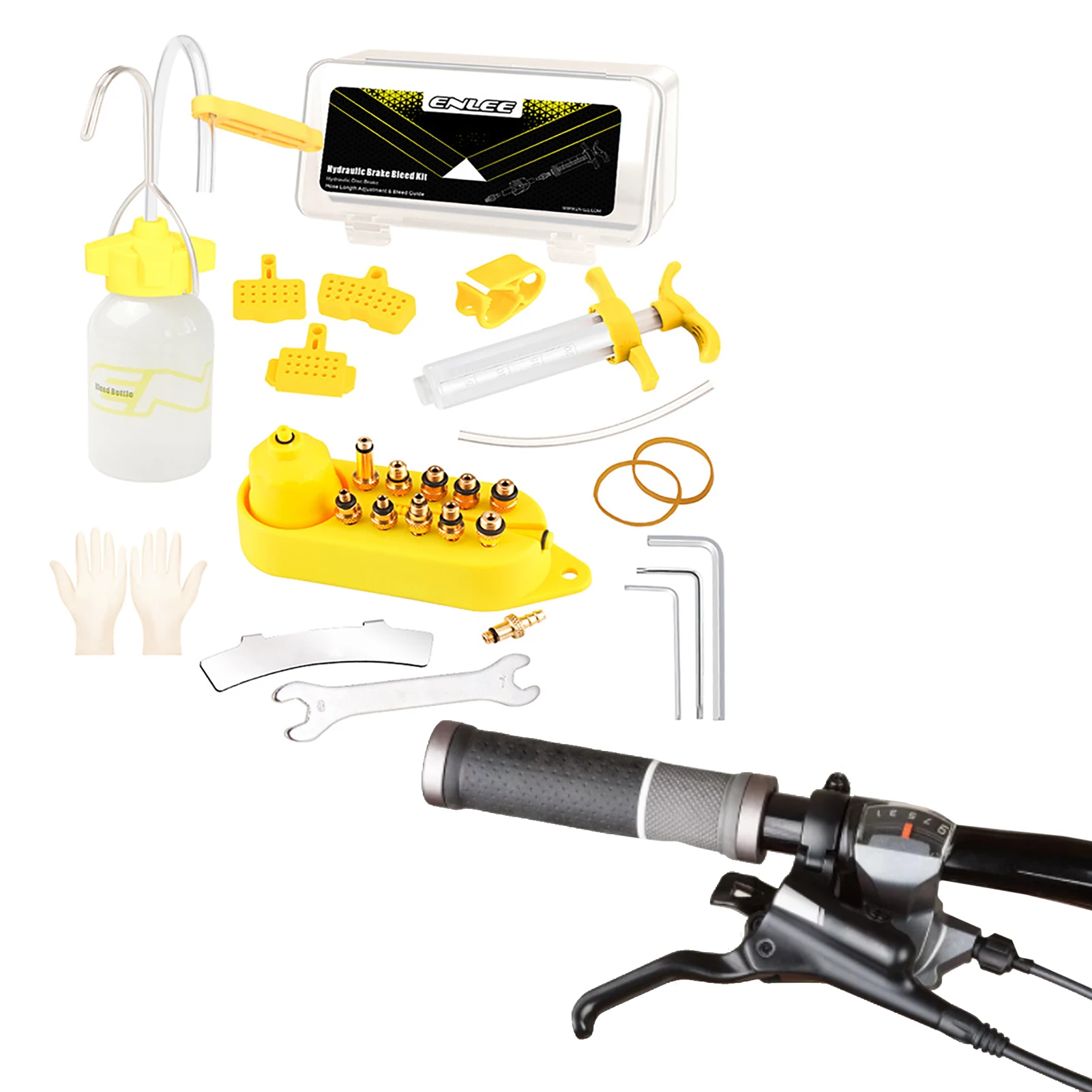 Mountain Bicycle Brake Bleed Kit Bike Hydraulic Disc Brake Fluid Bleed Tool Bleeder Kit Mountain Bike Brake Repair Tools For
Mountain Bicycle Brake Bleed Kit Bike Hydraulic Disc Brake Fluid Bleed Tool Bleeder Kit Mountain Bike Brake Repair Tools For