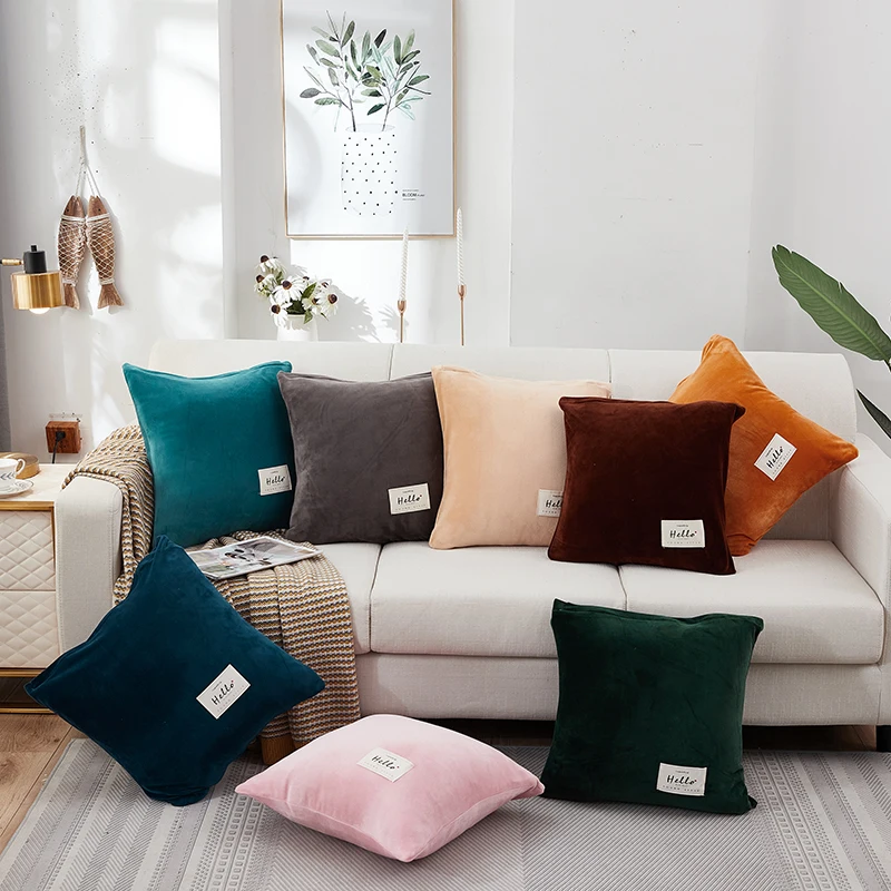 Decorative Velvet Plush Fabric Pillow Case Cushion Covers 45*45 Living Room Nordic Decoration Pillowcase Cover for Sofa
Decorative Velvet Plush Fabric Pillow Case Cushion Covers 45*45 Living Room Nordic Decoration Pillowcase Cover for Sofa
