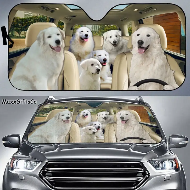 Maremma Sheepdog Car Sun Shade, Dogs Windshield, Dogs Family Sunshade, Dog Car Accessories, Car Decoration, Gift For Dad, Mom
Maremma Sheepdog Car Sun Shade, Dogs Windshield, Dogs Family Sunshade, Dog Car Accessories, Car Decoration, Gift For Dad, Mom