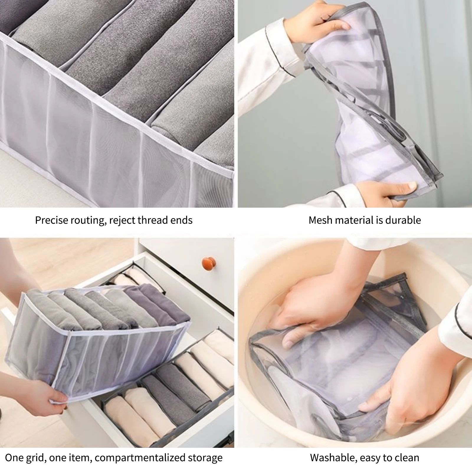 Jeans Compartment Storage Box Closet Clothes Drawer Mesh Separation Wardrobe Storage Box Underwears Bras Storage Home Organizer
Jeans Compartment Storage Box Closet Clothes Drawer Mesh Separation Wardrobe Storage Box Underwears Bras Storage Home Organizer