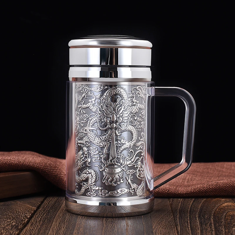 Sterling Silver Insulation Cup 999 Silver Liner Office Cup Vacuum Cup Water Cup Mug Gift Collection
Sterling Silver Insulation Cup 999 Silver Liner Office Cup Vacuum Cup Water Cup Mug Gift Collection