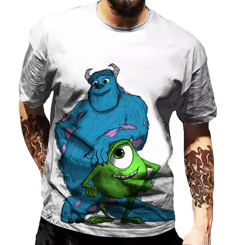 Disney Monsters Inc Funny T Shirt For Men Summer Casual 3D Print Women T-shirts Oversized Cartoon Anime Boy Girl Kids Clothing
Disney Monsters Inc Funny T Shirt For Men Summer Casual 3D Print Women T-shirts Oversized Cartoon Anime Boy Girl Kids Clothing