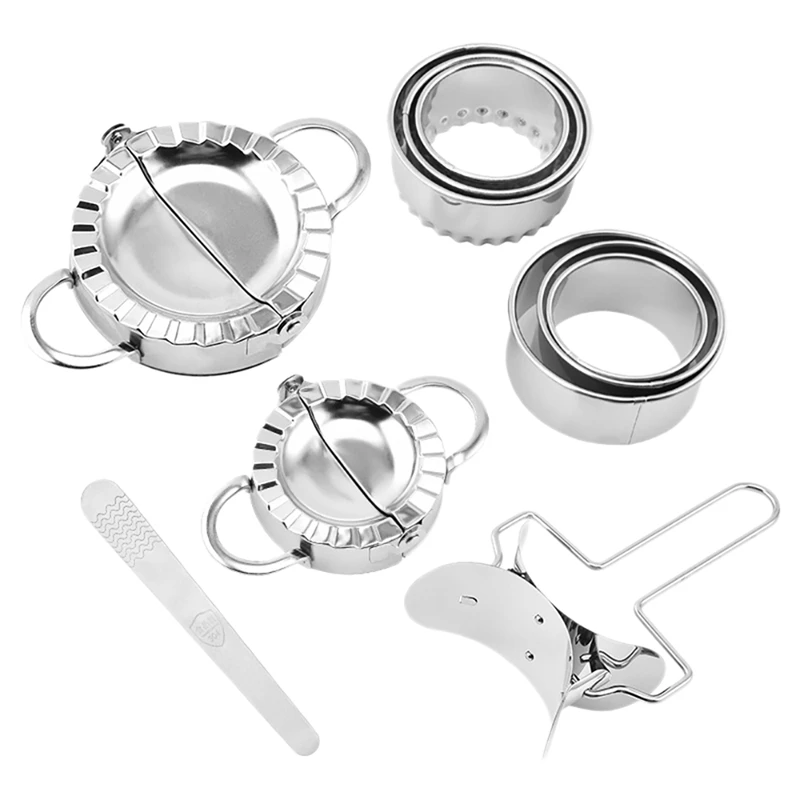 10Pcs Stainless Steel Dumpling Molds Jiaozi Maker Device Dumplings Tool Ravioli Maker Mold For Dumplings Sculpt
10Pcs Stainless Steel Dumpling Molds Jiaozi Maker Device Dumplings Tool Ravioli Maker Mold For Dumplings Sculpt