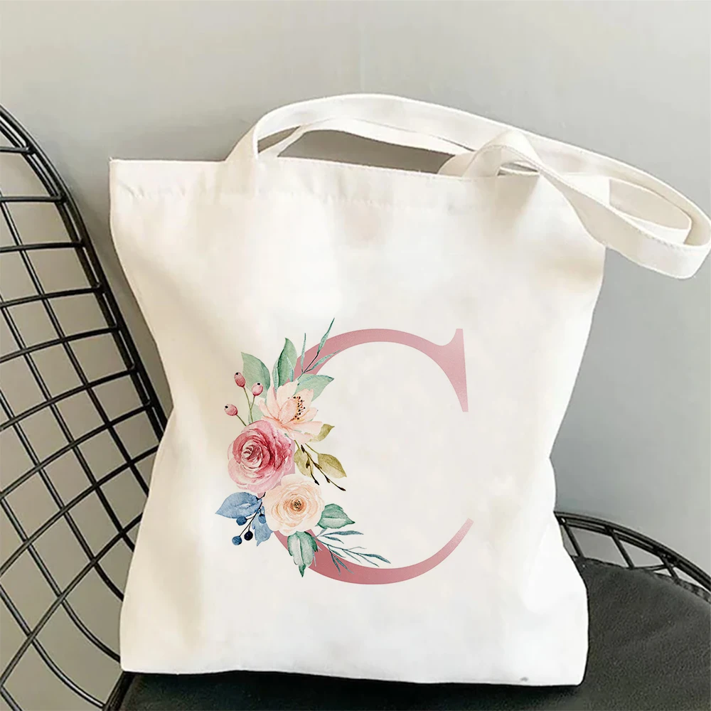 Flowers Alphabet A-Z Print Canvas Bag Women's Shoulder Bag Fashion Large Capacity Shopping Shopper Ladies Hand Bags Tote Bags
Flowers Alphabet A-Z Print Canvas Bag Women's Shoulder Bag Fashion Large Capacity Shopping Shopper Ladies Hand Bags Tote Bags