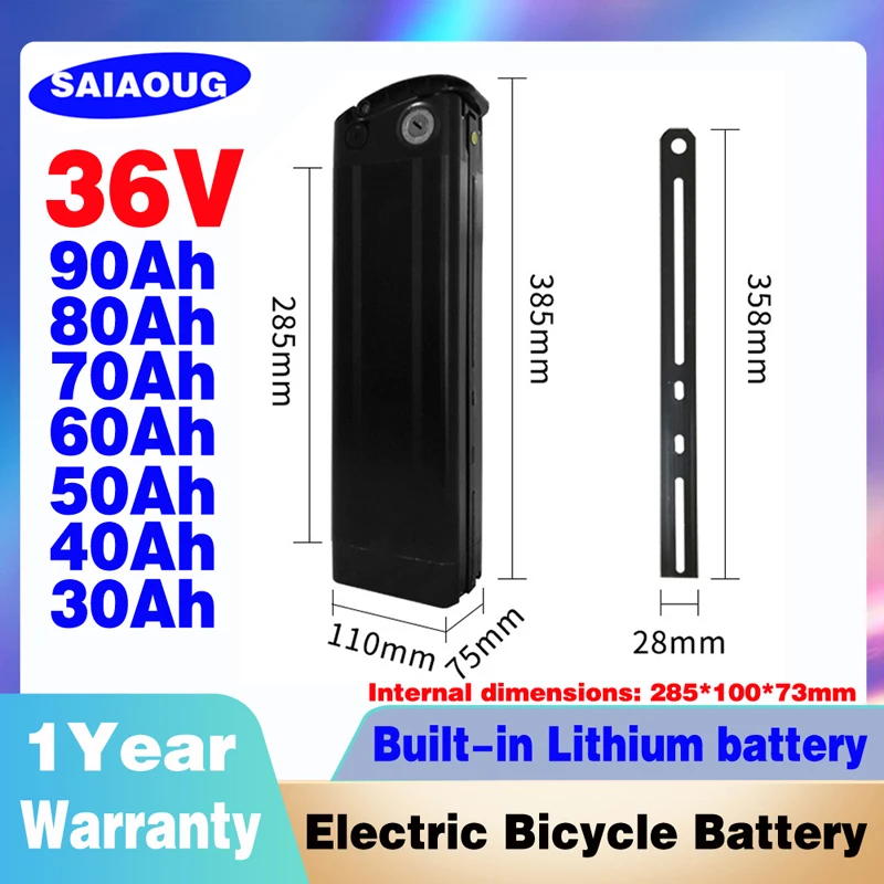 36V 30AH 50AH Silverfish Lithium Electric Bike 800W 500W 36V 48V Lithium Ion Electric Bike Bicycle 36V18650 Battery Pack+charger
36V 30AH 50AH Silverfish Lithium Electric Bike 800W 500W 36V 48V Lithium Ion Electric Bike Bicycle 36V18650 Battery Pack+charger