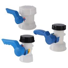 60/75/100mm Ton Bucket Butterfly Valve Faucet Garden Switch Valve Ibc Inner And Outer Coarse Thread Water Tank Adapter