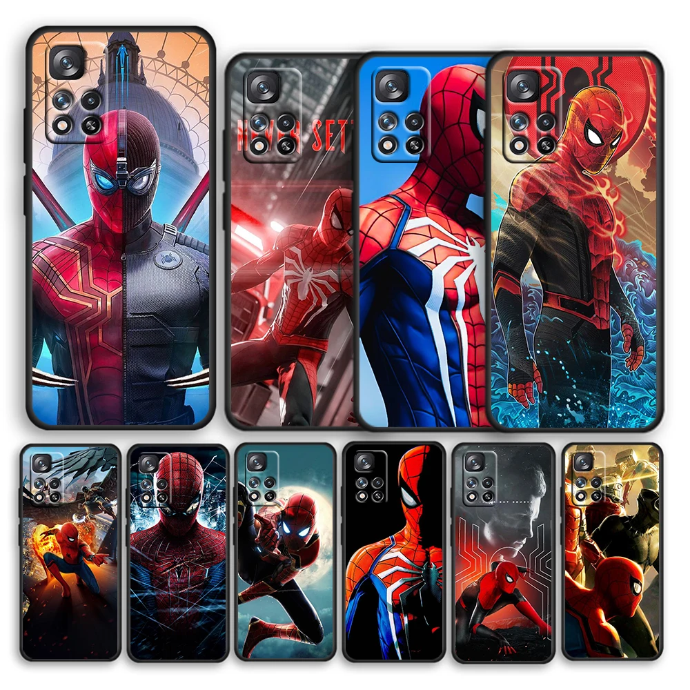 Marvel Spiderman Avengers Black Phone Case For Xiaomi Redmi Note 12 11E 11S 11 11T 10 10S 9 9T 9S 8T 8 Pro Plus 5G Cover Shell
Marvel Spiderman Avengers Black Phone Case For Xiaomi Redmi Note 12 11E 11S 11 11T 10 10S 9 9T 9S 8T 8 Pro Plus 5G Cover Shell