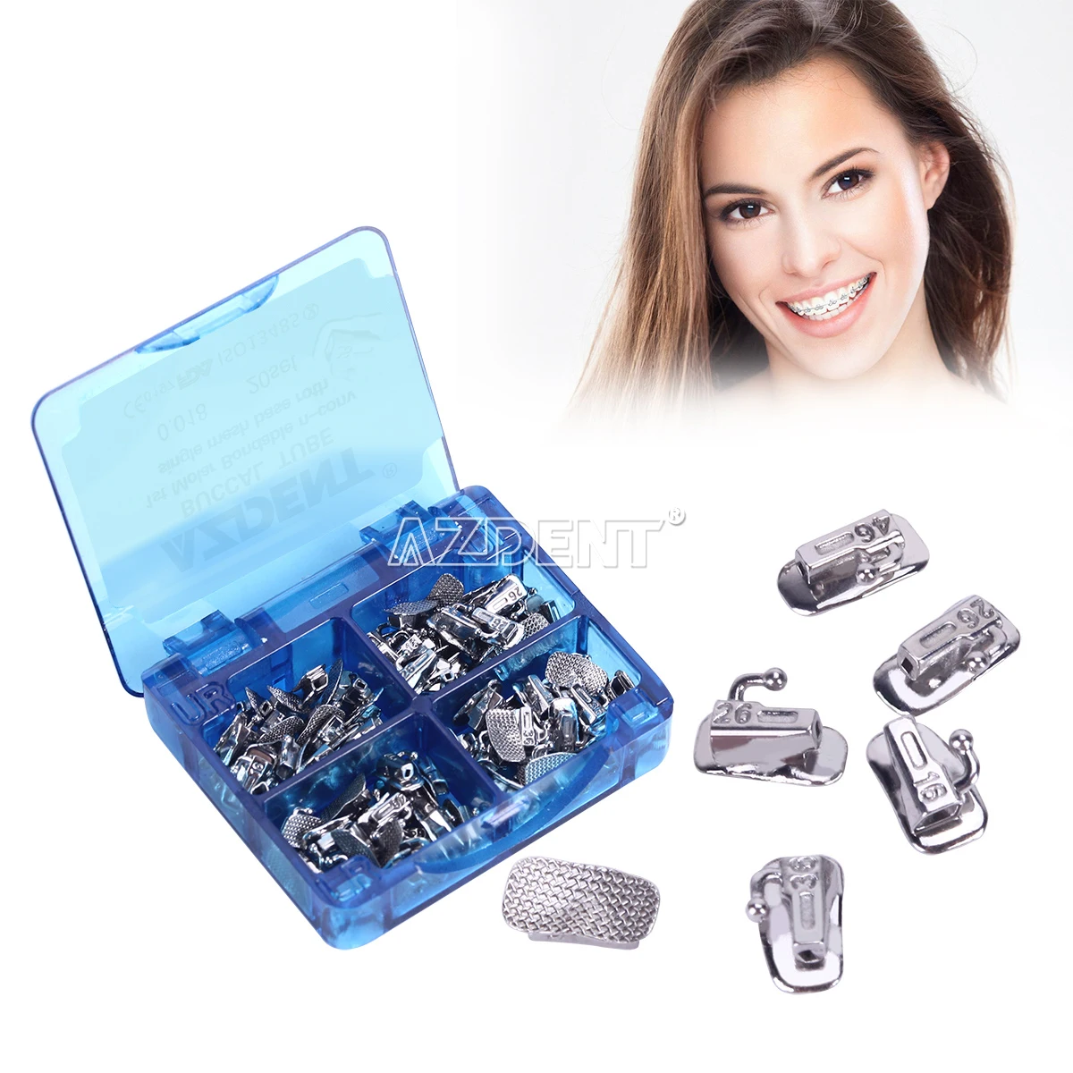 20 Sets/Box Dental 1st/2nd Molar Bondable Mesh Base Non-Convertible MIM Orthodontic Buccal Tube
20 Sets/Box Dental 1st/2nd Molar Bondable Mesh Base Non-Convertible MIM Orthodontic Buccal Tube