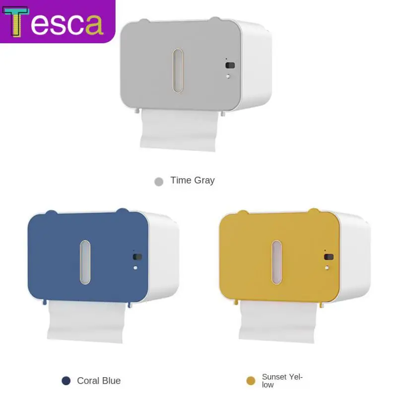 Moisture-proof Paper Towel Rack Wall Mounted Punch-free Induction Toilet Paper Box Waterproof Toilet Paper Rack Home Supplies
Moisture-proof Paper Towel Rack Wall Mounted Punch-free Induction Toilet Paper Box Waterproof Toilet Paper Rack Home Supplies